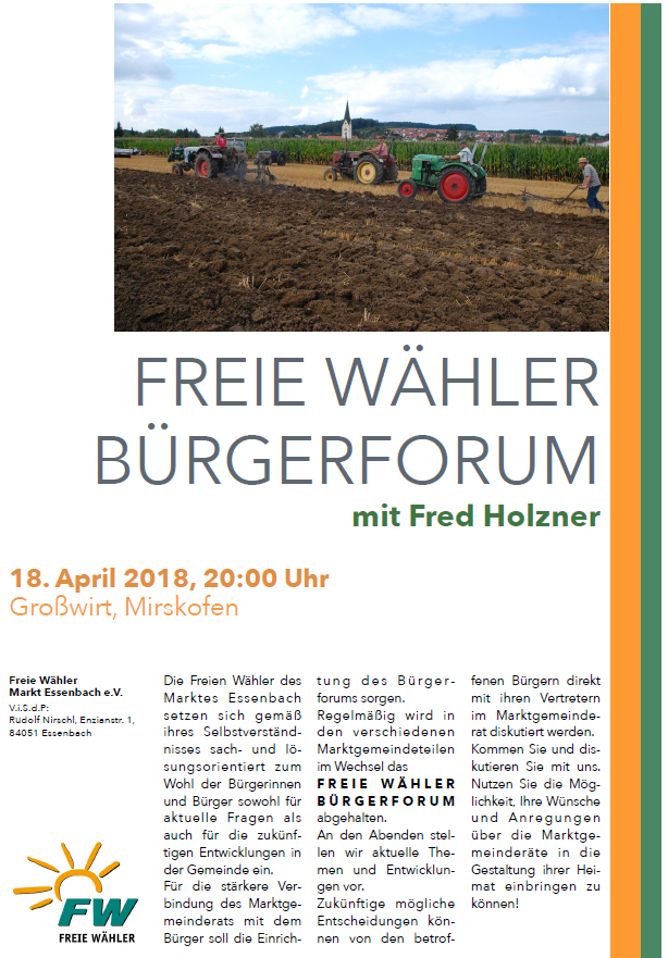 FW Bürgerforum 04 18